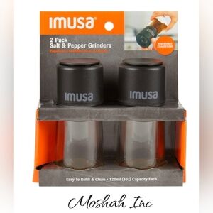 Imusa 2 Pk Salt & Pepper Grinder Set